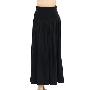 Daily Practice By Anthropologie Drop Waisted Midi Skirt Plated Pull-on XS 280238